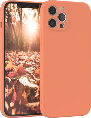 Produktbild von EAZY CASE - TPU Hülle für Apple iPhone 12 Pro Max, TPU Case stoßfeste Handyhülle, weiches Cover mit Kameraschutz, Silikonhülle in Orange