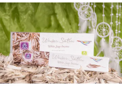 Obrázok produktu pre Berk Weisser šalvia – biely šalvia – vonné tyčinky z Indie – Holy Smokes – 120 g