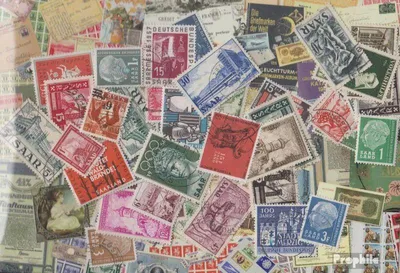 Produktbild von Briefmarken Saarland 50 verschiedene Briefmarken