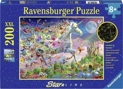 Image de Ravensburger Legpuzzel XXL Fantasy Unicorn Star Line, 200pcs.