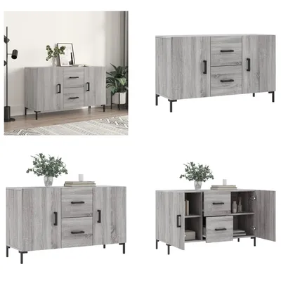 Produktbild von vidaXL Sideboard Grau Sonoma 100x36x60 cm Holzwerkstoff - Sideboard - Sideboards - Schrank - Lagerschrank