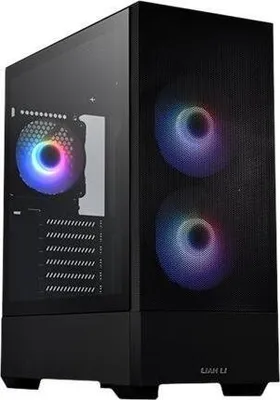 Produktbild von Lian Li Lancool 205, Midi Tower, PC, Schwarz, micro ATX, Mini-ITX, Stahl, Gehärtetes Glas, 16 cm