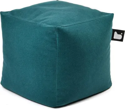 Imagen del producto de Extreme Lounging - tapizado en gamuza - otomán cuadrado - para interiores - tejido de gamuza suave - 40x40 cm - color turquesa