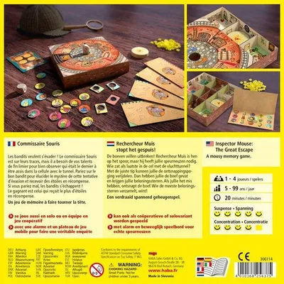 Produktbild von Haba Brettspiel Detektiv Maus - spannendes Kinderspiel mit Rätselspaß