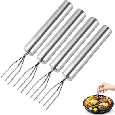 4-teiliges Edelstahl-Set, silber, spülmaschinengeeignet