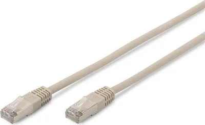 Image de DIGITUS Patchkabel RJ45 SF/UTP Cat5e  5.00m grau Polybeutel