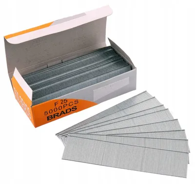 Obrázek produktu pro Hřebíky 25 mm (F25) 5000 kusů pro pneumatické jehlové hřebíkovačky Makita AF-505 a Technic F-50