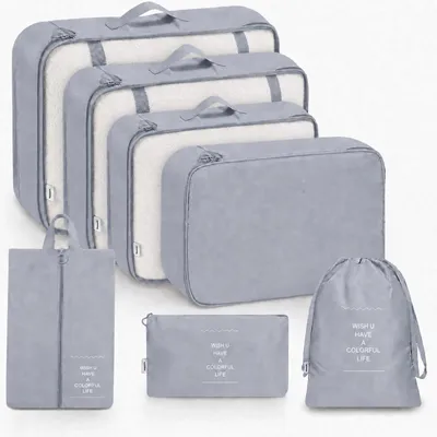 Produktbild von Kofferorganizer Koffer Organizer Set 7-teiliges, Packing Cubes, Reise Packtaschen