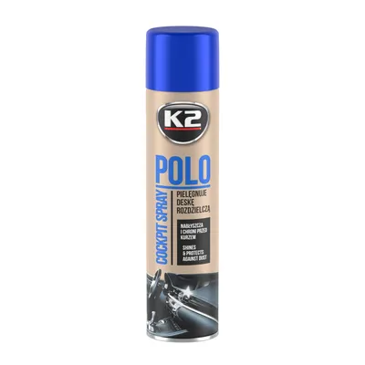 Zdjęcie produktu dla Spray do nabłyszczania deski rozdzielczej, Antystatyczny, UV, K2 POLO COCKPIT LAWENDA, 600 ml