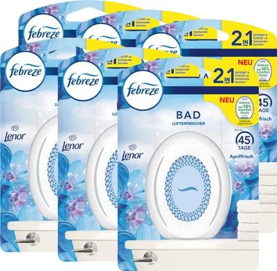 Produktbild von Febreze Bad Lufterfrischer Aprilfrisch - Raumduft (6er Pack)