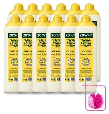 Zdjęcie produktu dla 12 sztuk wody toaletowej Heno de Pravia Original - 780 ml - zestaw ekonomiczny