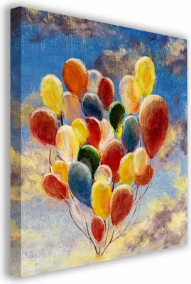 Zdjęcie produktu dla OBRAZ NA PŁÓTNIE 007 Balony 60x60cm