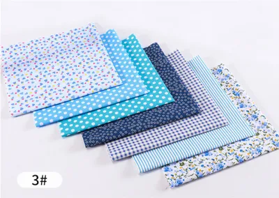 Baumwollstoff Set – 5 Stück Japanischer Stil, 50x50 Cm, Lila, Für Nähen, Patchwork & DIY Dekoration