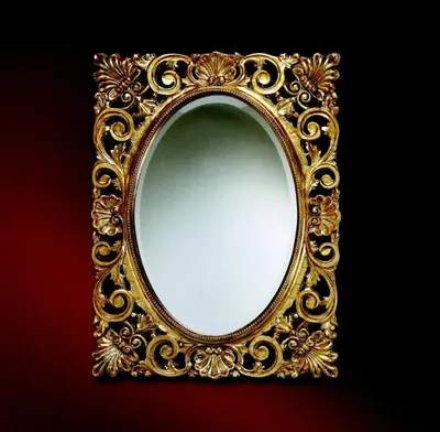 Produktbild von Spiegel Holzrahmen Wandspiegel klassischer Design Barock Rokoko Holz Rahmen xxl