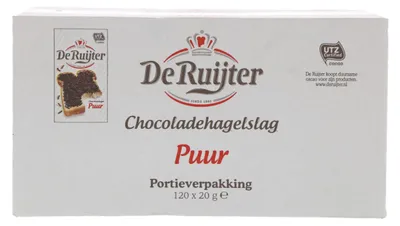 Produktbild von De Ruijter Hagelslag Puur 120x20g – Dunkle Schokoladenstreusel, 2,4 kg