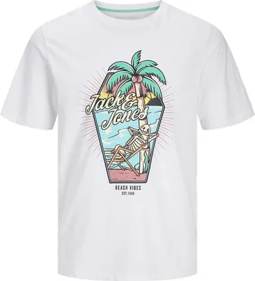 Obrázek produktu pro Jack & Jones Elijah tričko s krátkým rukávem White S Pánské White S