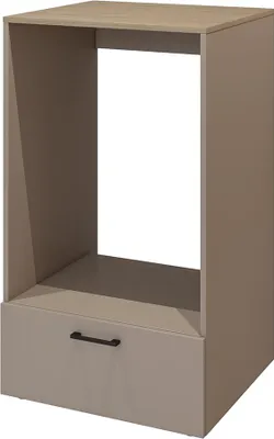 Produktbild von Waschmachinenschrank mit 67 cm Breite in beige mit Eiche, 1 Schublade - RISAN-83