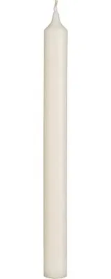 Produktbild von Paraffin-Stabkerzen in Wollweiß, RUSTIC, WENZEL, 250/22 mm, Brenndauer ca. 10h, plastikfrei, 4 Stück