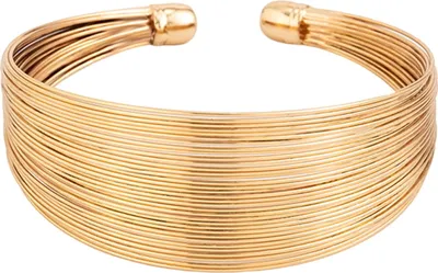 Produktbild von Damen Armreif Mehrschichtiger Draht Weit Offen Einstellbar Individuelle Legierung Metallic Hip Hop Club Party Handgelenk Schmuck Retro Punk Armband