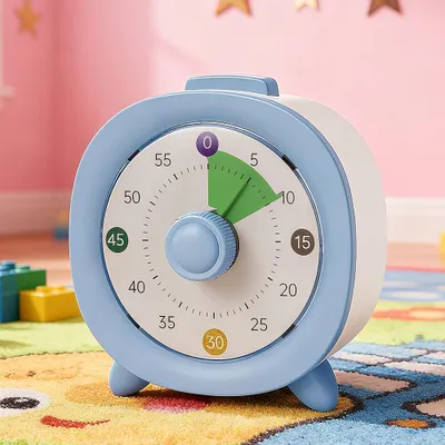 Produktbild von Visueller Timer Kinder mit ,60 Minuten Countdown  Timer für Kinder Schreibtischstudie, Klassenzimmer, Büro, Küche