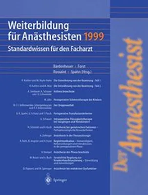 Obrázek produktu pro Weiterbildung für Anästhesisten 1999