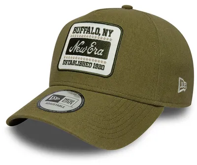 Produktbild von New Era A-Frame Linen Trucker Cap Patch Buffalo NY green