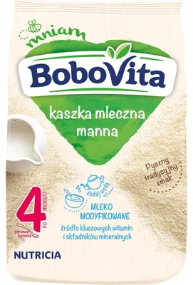 Obrázek produktu pro Kaszka manna błyskawiczna dla dzieci bez cukru 230 g