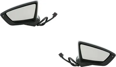 Immagine prodotto di Johns, specchietto retrovisore esterno adatto a Seat Leon 5F 09/12- set sinistra destra primer 5F1857507N 5F0857537B 5F0857537BGRU 5F0949101 5F1857507D 5F185