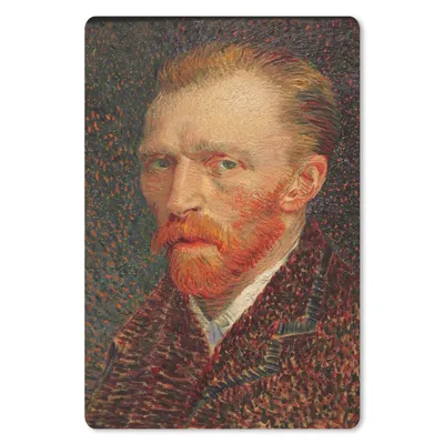 Produktbild von MuchoWow® Mauspad Mousepad Selbstporträt - Vincent van Gogh 40x60 cm - Mousepads - Maus Mat - Pad - Mausunterlage - Schreibtisch Accesoire