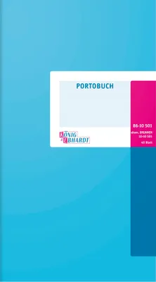 Immagine prodotto di König & Ebhardt 8610501 Foglio postale formato 16,5 x 29,7 cm azzurro, magenta