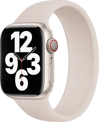 Immagine prodotto di Cinturino in silicone Solo Loop per Apple Watch | 38/40/41/42 mm - Taglia 6 - Starlight