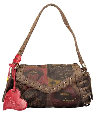 Produktbild von Damen Tasche Braun mit Print – Vielseitig mit verstellbarem Gurt