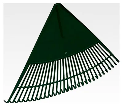 Produktbild von Laubbesen aus Kunststoff, 78 cm breit, mit 30 Zinken