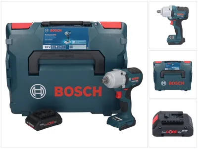 Image de Bosch GDS 18V-450 HC Visseuse à chocs sans fil 18 V 450 Nm 1/2'' + 1x batterie ProCORE 4,0 Ah + L-Boxx - sans chargeur