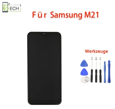 Produktbild von Für Samsung Galaxy M21 2020 M215 LCD Display mit Rahmen Touch Screen Bildschi...