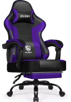 Image de Siège de jeu et chaise de bureau, respirant, ergonomique, réglable, pivotante, avec repose-pieds