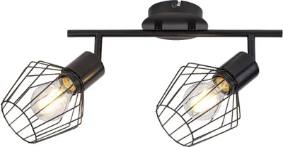 Image de Applique et plafonnier E27 2x40W couleur noir 3535 Belano Rabalux