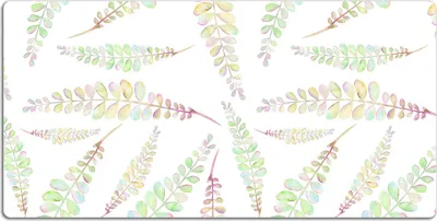 Produktbild von Schreibtischmatte Tischunterlage 120x60 cm Mauspad - Aquarellblätter