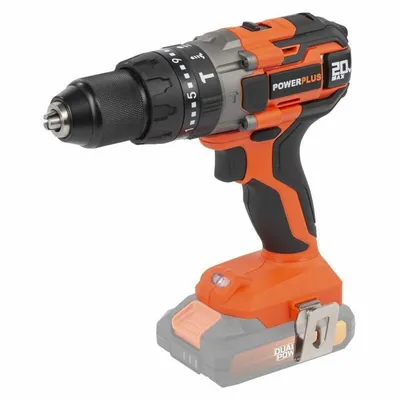 Zdjęcie produktu dla POWERPLUS POWDP15200 - Akumulatorowa wkrętarko-wiertarka z udarem 20V (bez AKU)
