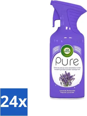 Image de Air Wick – Spray d'ambiance – Lavande violette – 250 ml - Pack économique - 24 pièces