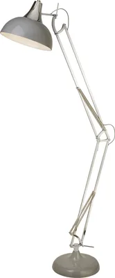 Zdjęcie produktu dla Lampa podłogowa Goliath - szary i chrom