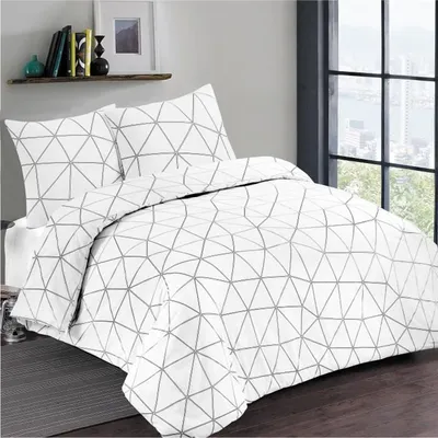 Imagen del producto de Juego de sábanas VISION HUGO - 140 x 200 cm - Blanco