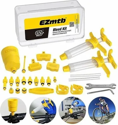 Obrázek produktu pro Sada pro odvzdušnění hydraulických brzd na horských kolech, sada nářadí pro opravu hydraulických kotoučových brzd, sada nářadí pro opravu horských kol