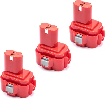Produktbild von vhbw 3x Akku kompatibel mit Makita 6221D, 6202D, 6202DW, 6014DW, 6200D, 6221DW, 6201DW, 6201DWH, 6200DW, 6201D Werkzeug (3000 mAh, NiMH, 9,6 V)