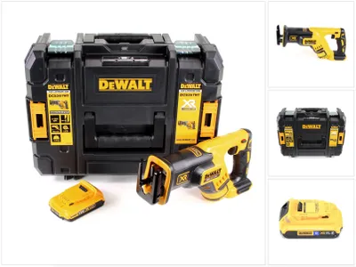 Zdjęcie produktu dla Akumulatorowa pilarka szablasta DeWalt DCS 367 NT 18V bezszczotkowa + 1x akumulator 2,0Ah + TSTAK - bez ładowarki