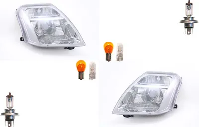 Produktbild von Scheinwerfer passend für Citroen C2 09/03- mit Leuchtmitteln Satz LR 0000620870 00006204ZW 96422811 6204ZW 620870 0000620670 000062 Johns