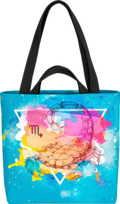 Produktbild von VOID Sternzeichen Horoskop  Skorpion Tasche 33x33x14cm,15l Einkaufs-Beutel Shopper Einkaufs-Tasche Bag