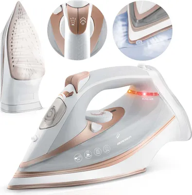Zdjęcie produktu dla Żelazko parowe 3000W Berdsen BD-332 ceramiczna powłoka praca w pionie