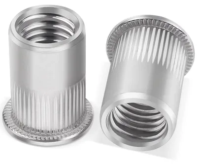 Produktbild von Set mit 10 Edelstahldrahtmuttern, Größe M12, für den Metallbau