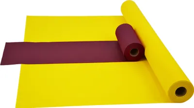 Produktbild von Sensalux Kombi-Set 1 Tischdeckenrolle 1m x 25m gelb + Tischläufer 30cm bordeaux